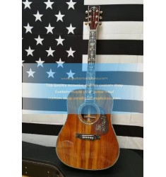 Custom Martin D45 KOA Solid Guitar Fancy Abalone Inlay